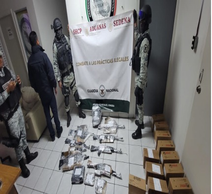 Aduanas de México y Guardia Nacional decomisan 18 mil cartuchos en la Aduana de Nogales, Sonora
