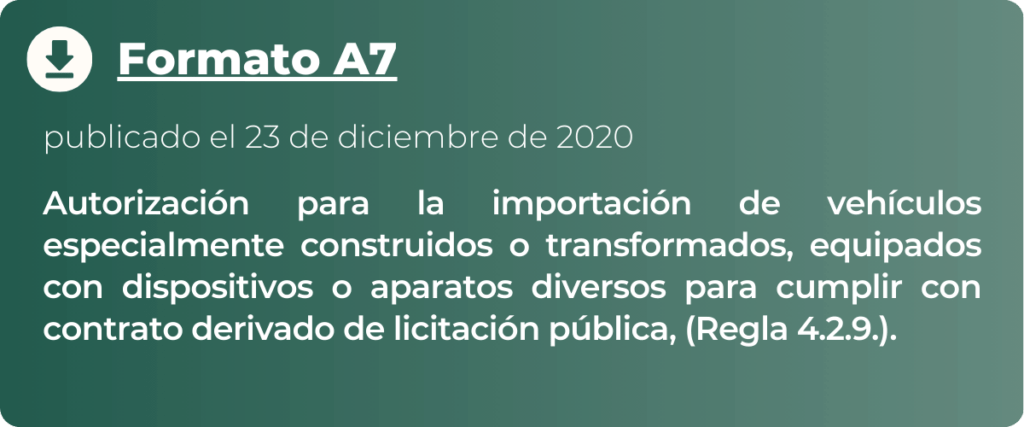 Formatos Oficiales y Modelos en Materia de Comercio Exterior - ANAM ...
