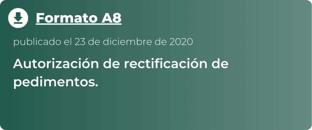 Formatos Oficiales y Modelos en Materia de Comercio Exterior - ANAM ...